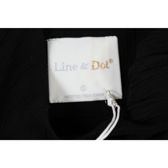 New Line and Dot Revolve Gold Back Zipper Blouse Tank Size Small - Picture 8 of 8